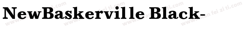 NewBaskerville Black字体转换